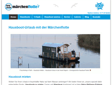 Tablet Screenshot of maerchenflotte.de